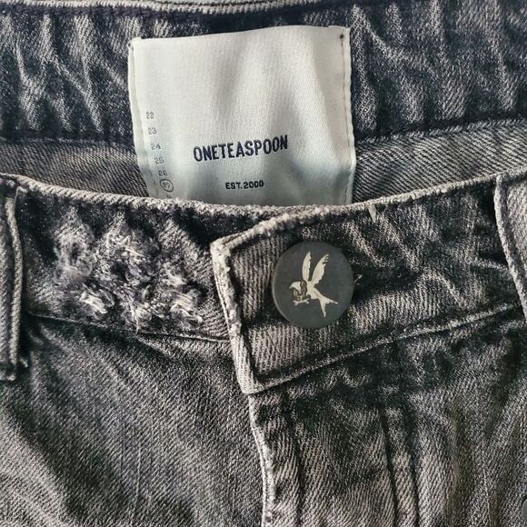 One Teaspoon Mid Waist Bandit Short Opium Size 27 - Picture 3 of 5